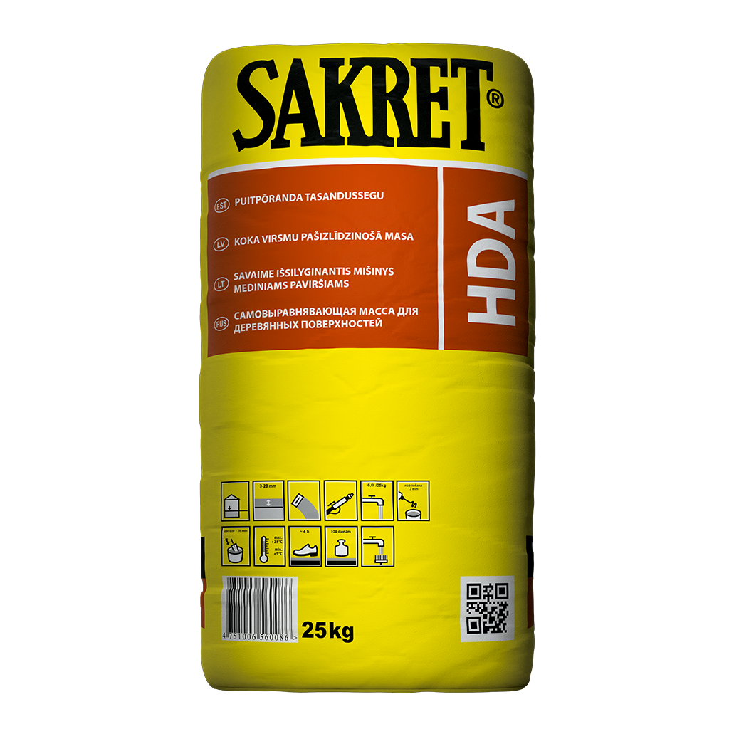 Hda Self Levelling Compound For Wooden Floors Sakret Latvija