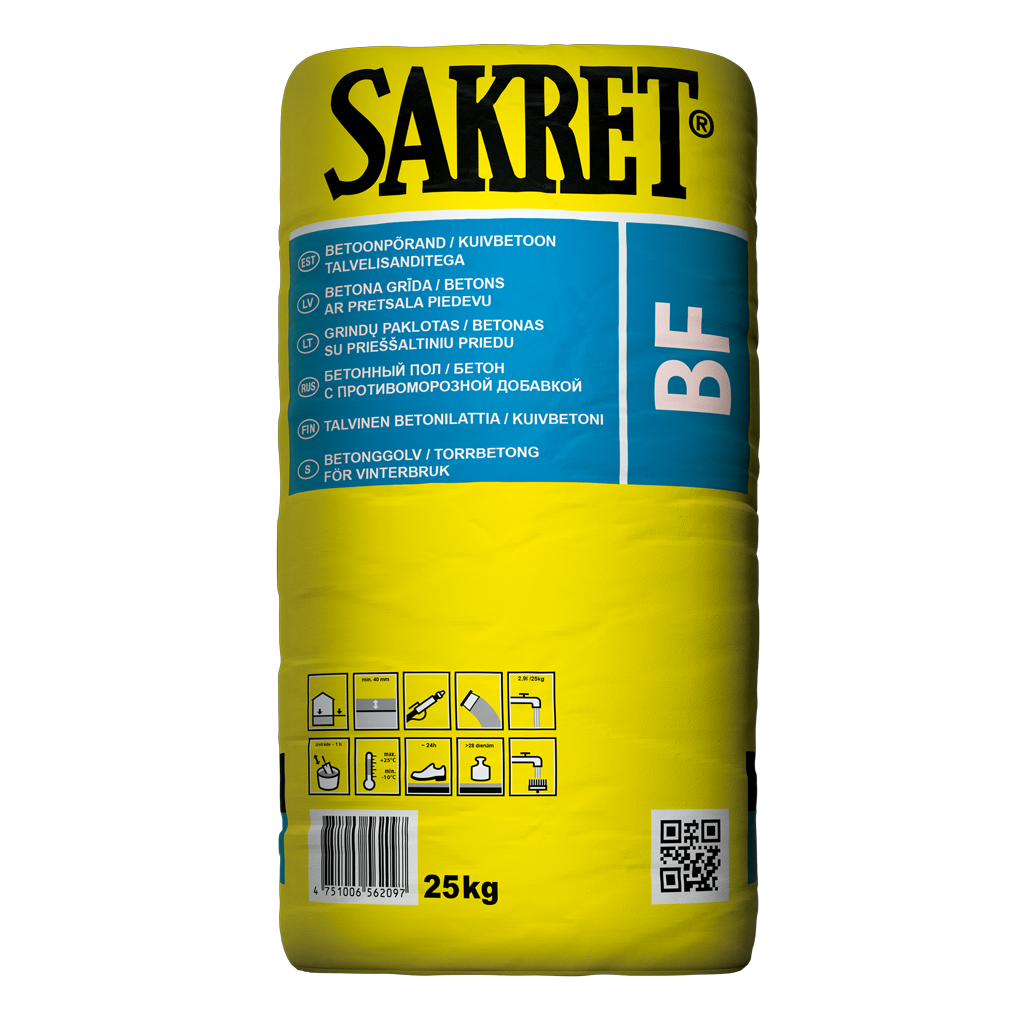BF / Concrete for laying floors / concrete with antifreeze additive